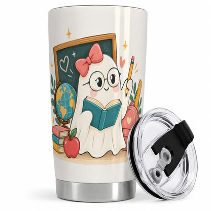 Teacher Ghost Classroom 20oz Tumbler, Stainless Steel for Teachers