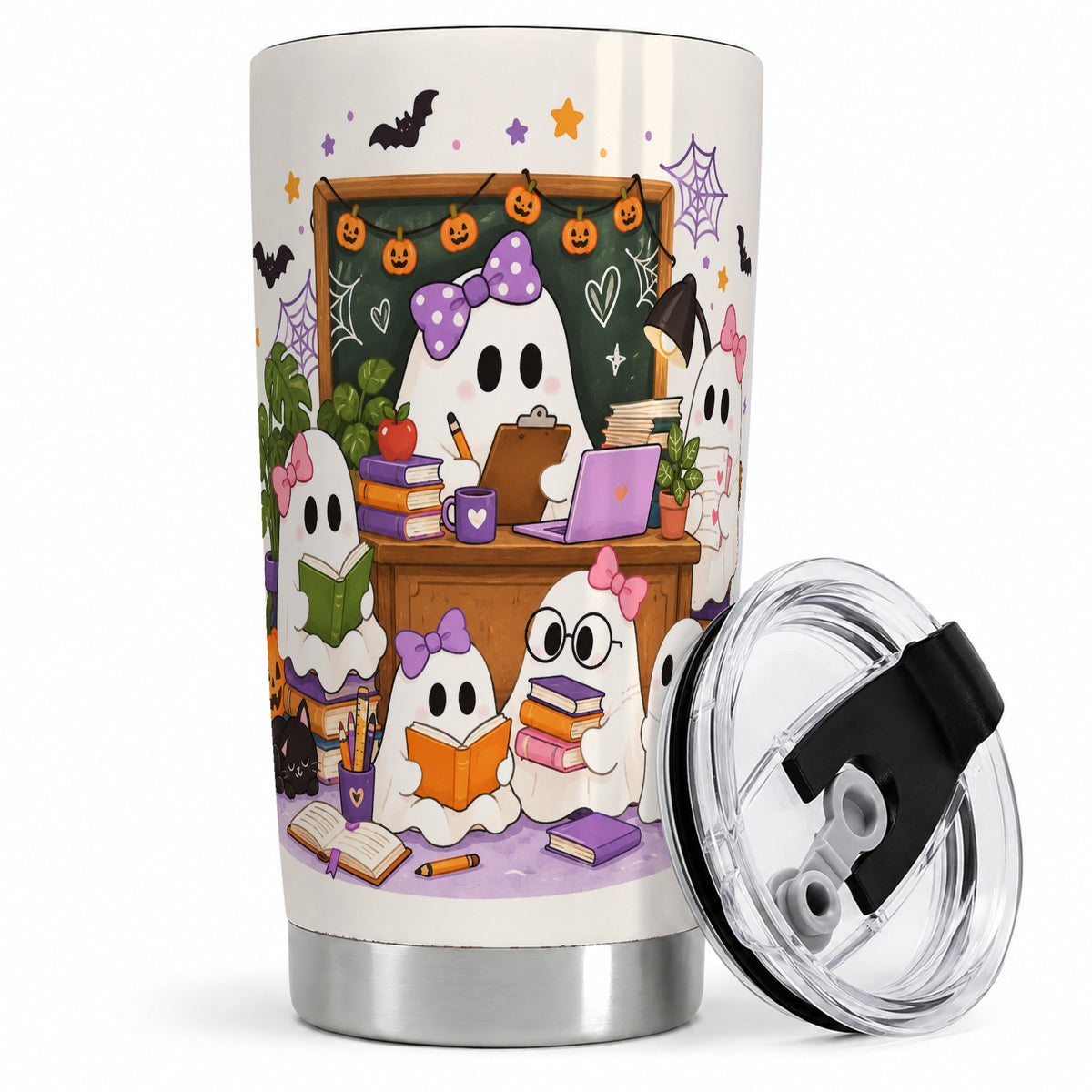 Cute Ghost Classroom Halloween 20oz Tumbler