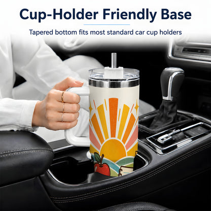 Back to School Supplies 40oz Tumbler for Teachers
