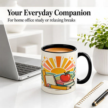 #pl[11oz|Black] Back to School Supplies Ceramic Mug for Teachers