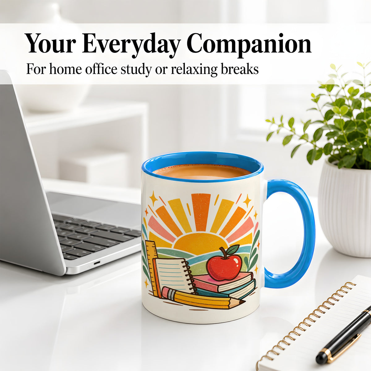 #pl[11oz|Blue] Back to School Supplies Ceramic Mug for Teachers