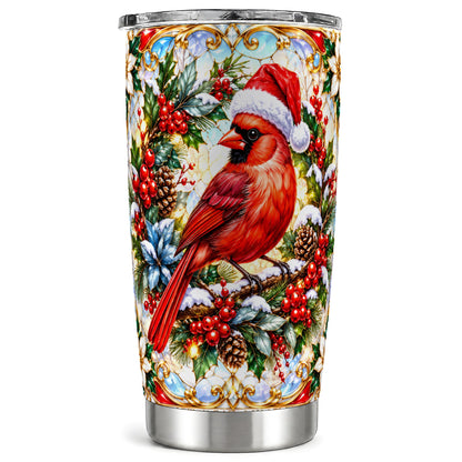 Cardinal Tumbler 20oz, Red Bird Tumbler, Stainless Steel Travel Cup