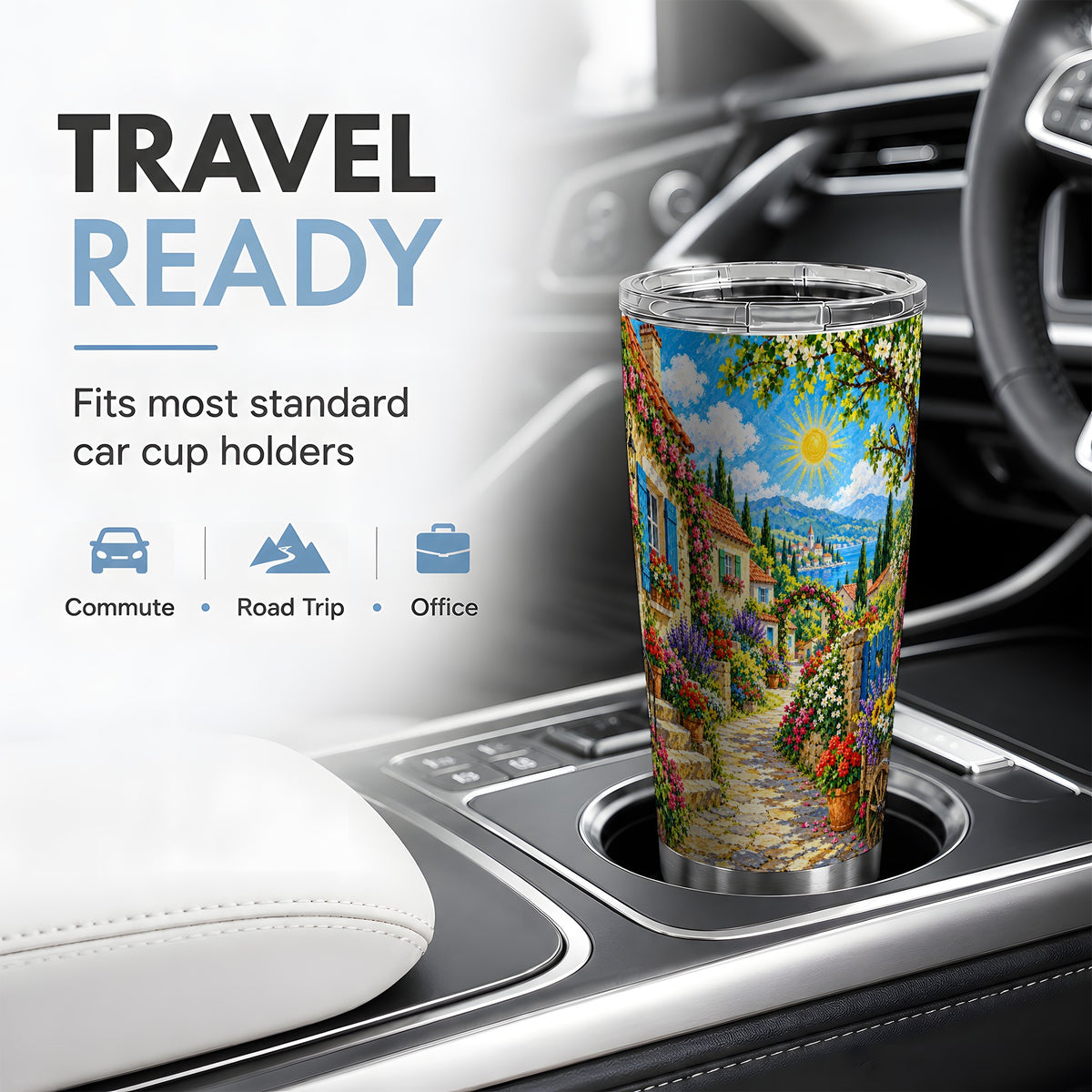 Coastal Village Garden 20oz Tumbler for Travel Lovers