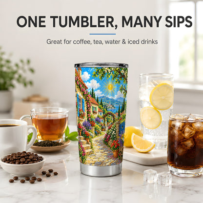 Coastal Village Garden 20oz Tumbler for Travel Lovers