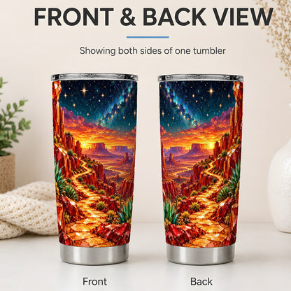 #pl[20oz|Steel] Southwestern Desert Sunset 20oz Tumbler, Printed Drinkware