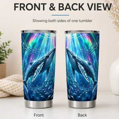 #pl[20oz|Steel] Humpback Whale Ocean 20oz Tumbler for Marine Life Fans