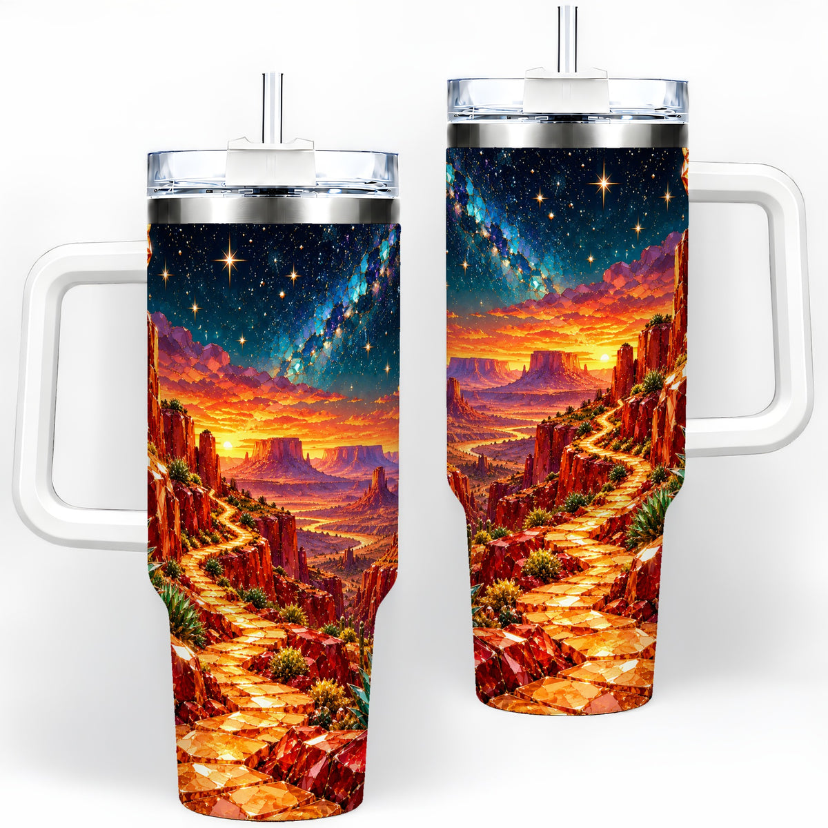Southwestern Desert Sunset 40oz Tumbler, Printed Drinkware