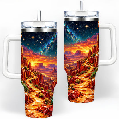 Southwestern Desert Sunset 40oz Tumbler, Printed Drinkware