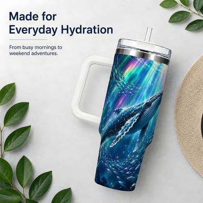 Humpback Whale Ocean 40oz Tumbler for Marine Life Fans