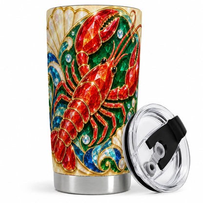 Gemstone Lobster 20oz Tumbler, Stainless Steel Drinkware for Seafood Fans