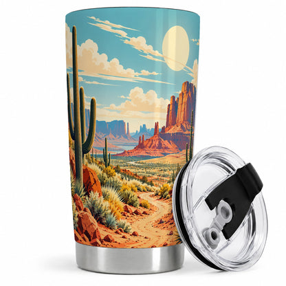 Desert Cactus 20oz Tumbler, Drinkware for Desert Lovers