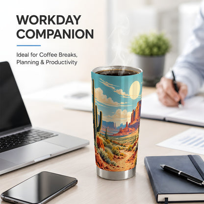 Desert Cactus 20oz Tumbler, Drinkware for Desert Lovers