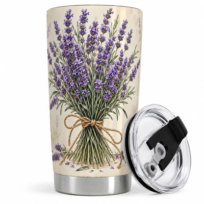 Lavender Bouquet 20oz Tumbler, Drinkware for Lavender Lovers