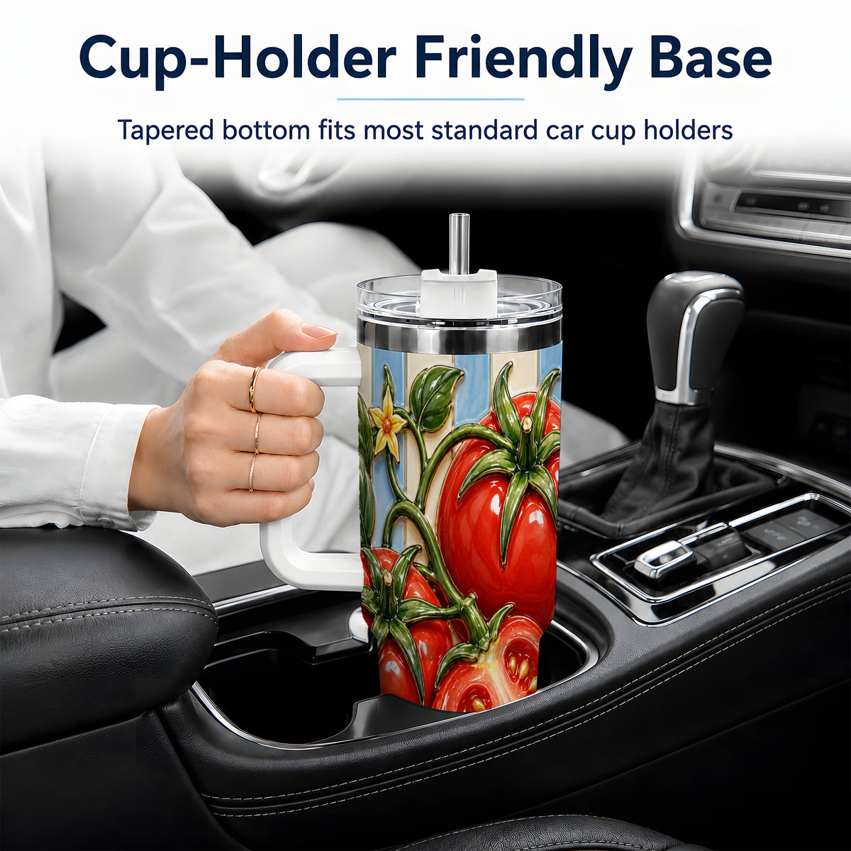 Tomato Garden 40oz Tumbler, Stainless Steel Drinkware for Garden Fans