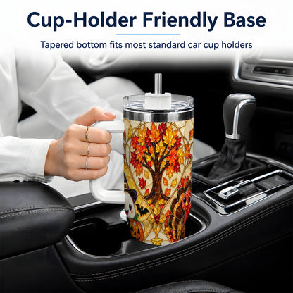 Seasonal Holiday 40oz Tumbler, Festive Character Artwork