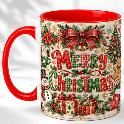 Christmas Collage Coffee Mug, Holiday Mug, Ceramic Cup