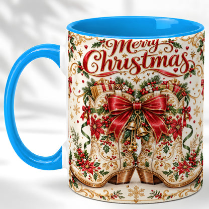 #pl[11oz|Blue] Western Holiday Coffee Mug, Cowboy Boots Mug, Ceramic Cup