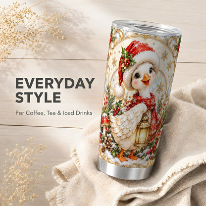 Goose Tumbler 20oz, Christmas Lantern Tumbler, Stainless Steel Travel Cup