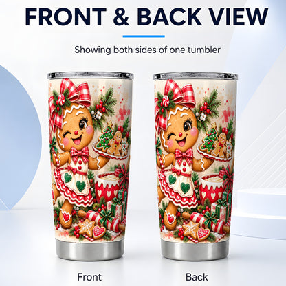 #pl[20oz|Steel] Baker Tumbler 20oz, Christmas Tumbler, Stainless Steel Travel Cup