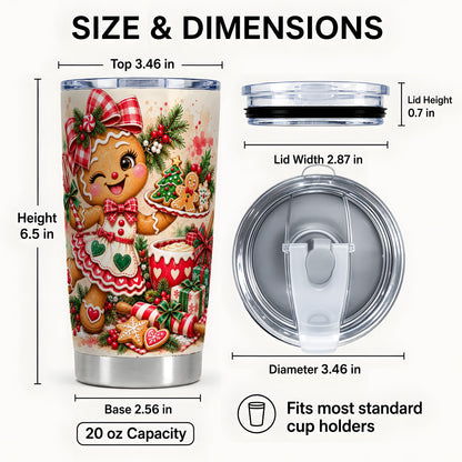 #pl[20oz|Steel] Baker Tumbler 20oz, Christmas Tumbler, Stainless Steel Travel Cup