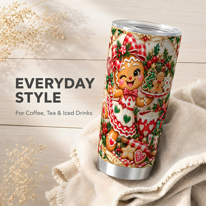 Baker Tumbler 20oz, Holiday Tumbler, Stainless Steel Travel Cup