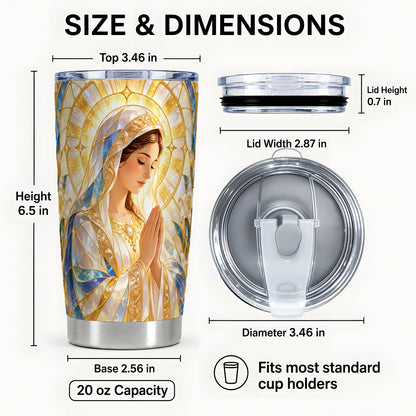 #pl[20oz|Steel] Praying Mother Tumbler 20oz, Faith Tumbler, Stainless Steel Travel Cup