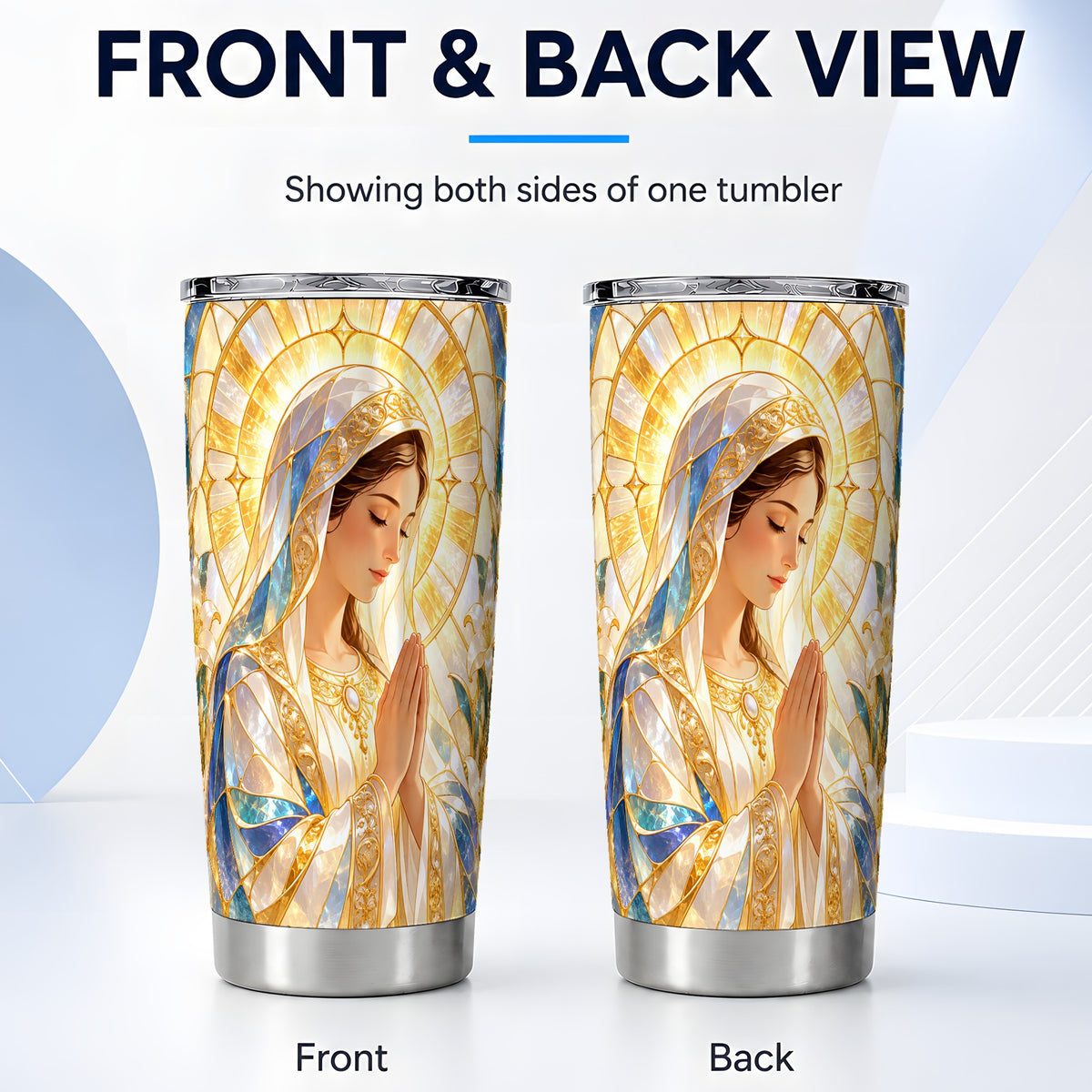 #pl[20oz|Steel] Praying Mother Tumbler 20oz, Faith Tumbler, Stainless Steel Travel Cup