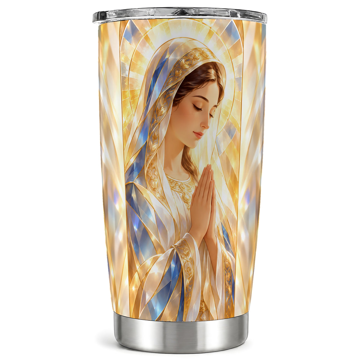 Radiant Mother Tumbler 20oz, Faith Tumbler, Stainless Steel Travel Cup
