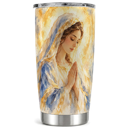 Watercolor Mother Tumbler 20oz, Faith Tumbler, Stainless Steel Travel Cup
