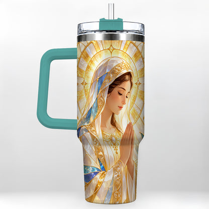 #pl[40oz|Green] Praying Mother Tumbler 40oz, Faith Tumbler, Stainless Steel Travel Cup