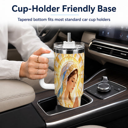 Praying Mother Tumbler 40oz, Faith Tumbler, Stainless Steel Travel Cup