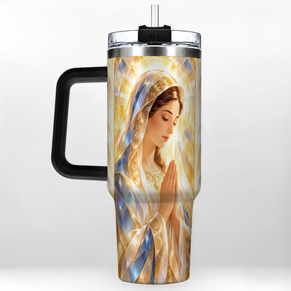 #pl[40oz|Black] Radiant Mother Tumbler 40oz, Faith Tumbler, Stainless Steel Travel Cup