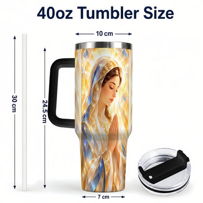 #pl[40oz|Black] Radiant Mother Tumbler 40oz, Faith Tumbler, Stainless Steel Travel Cup