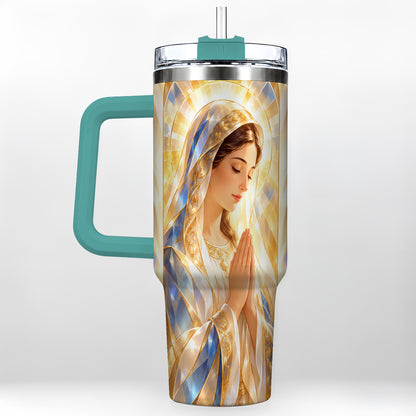 #pl[40oz|Green] Radiant Mother Tumbler 40oz, Faith Tumbler, Stainless Steel Travel Cup