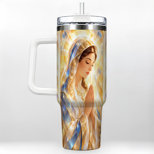Radiant Mother Tumbler 40oz, Faith Tumbler, Stainless Steel Travel Cup