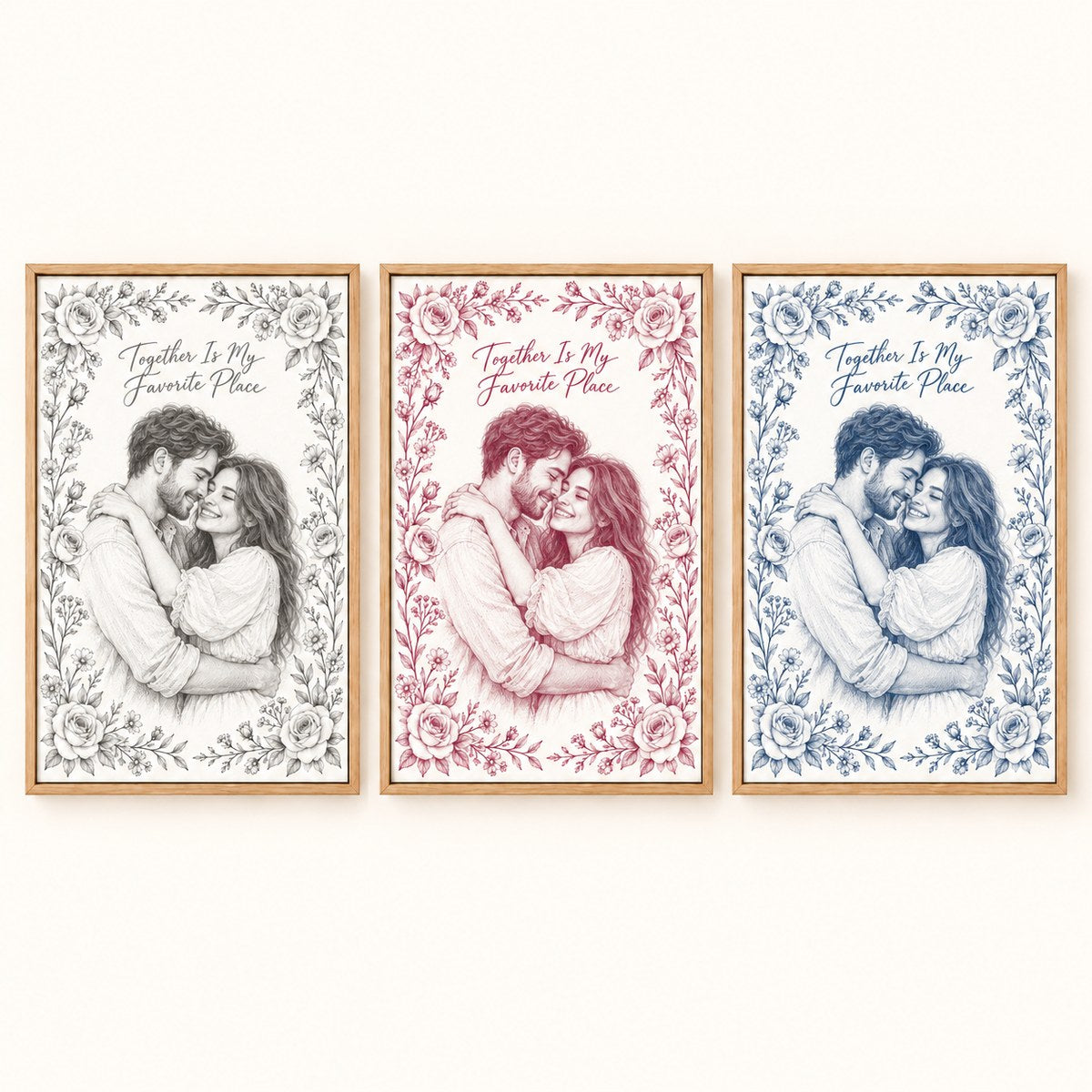 Pencil sketch canvas color options