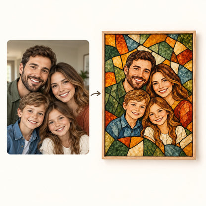 How it works: your photo to a stained glass canvas