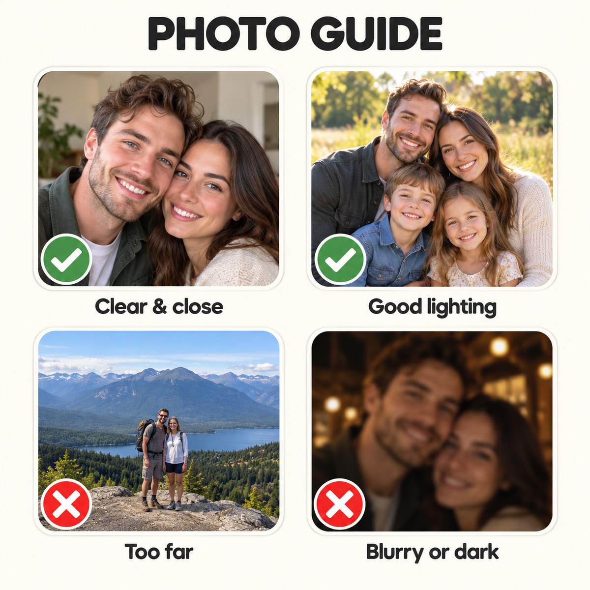 Custom Photo Drive Safe Caricature - Personalized Acrylic Car Visor Clip — photo guide
