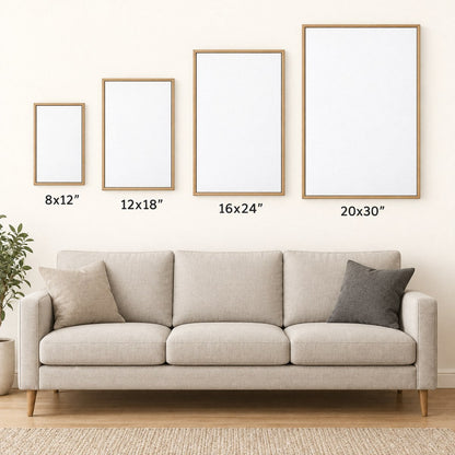 Size guide: 8x12 to 20x30 inches