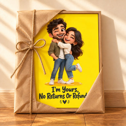 Caricature canvas gift wrap