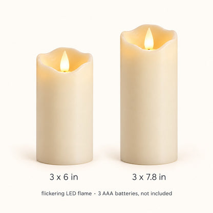 Custom Photo Pencil Sketch Flameless LED Candle - Dad Memorial LED Candle Personalized Candle Gift — size