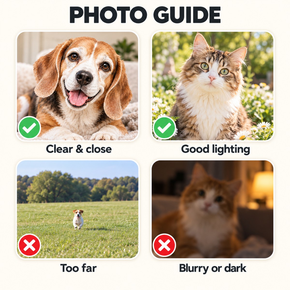 Custom Photo Pet Memorial Watercolor - Personalized Acrylic Magnet — photo guide