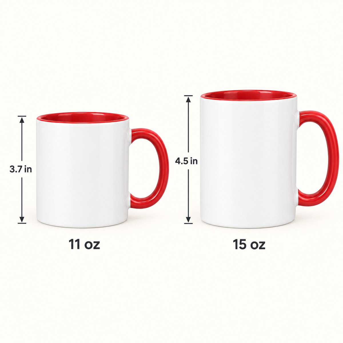 Custom Photo Pencil Sketch Accent Two-Tone Mug - A True Friendship Is A Journey Without An End, Personalized Mug Gift — size