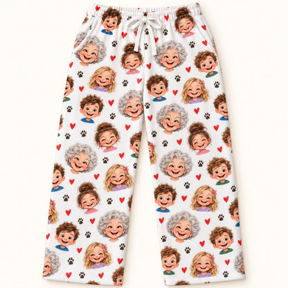 Custom Face Grandma's Favorite People - Personalized Pajama Pants — hero