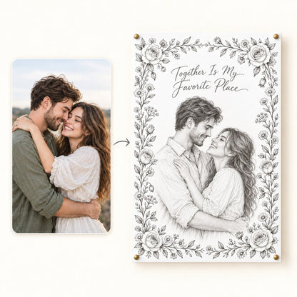 How it works: your photo to a pencil sketch poster