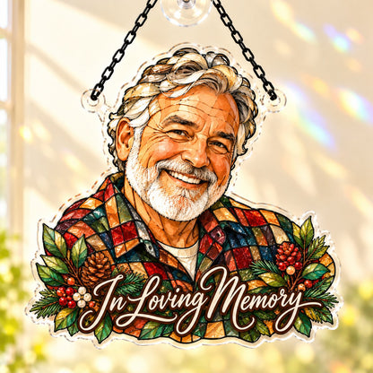 Custom Photo Memorial Stained Glass - Personalized Acrylic Window Suncatcher — hero