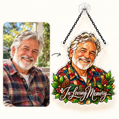 Custom Photo Memorial Stained Glass - Personalized Acrylic Window Suncatcher — how it works